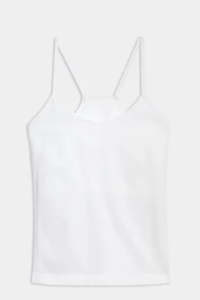 Loren Seamless Waist Length Tank White