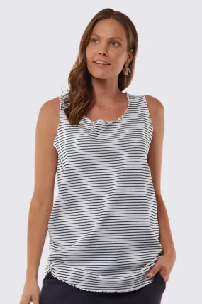 Lottie Layer Tank in White