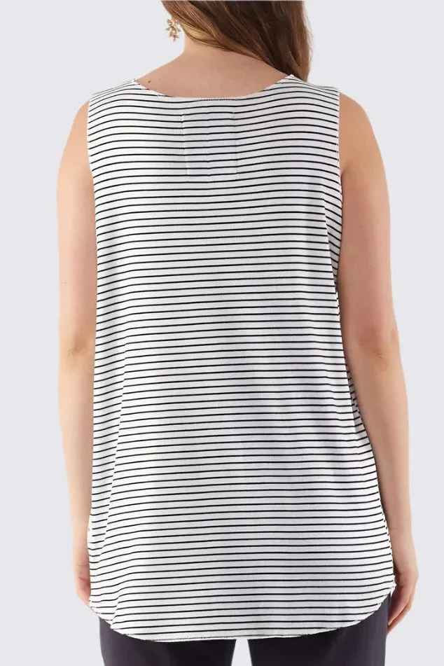 Lottie Layer Tank in White