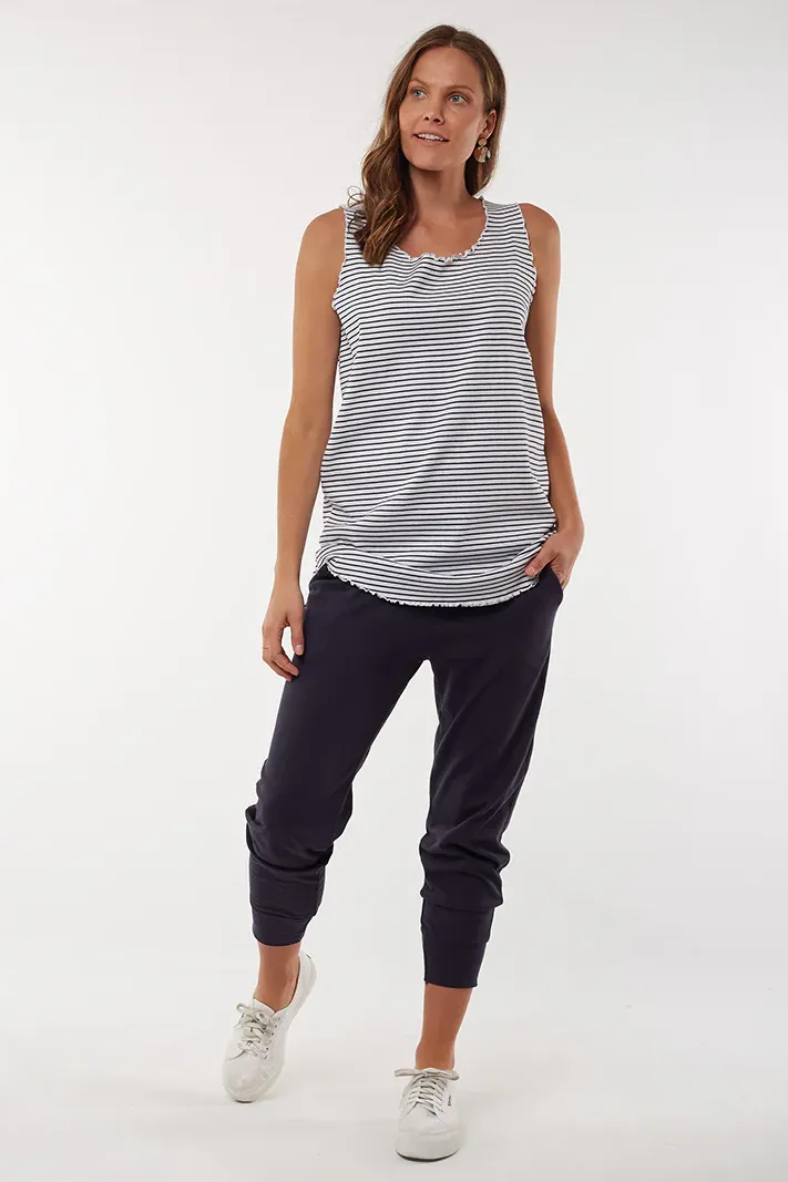 Lottie Layer Tank in White