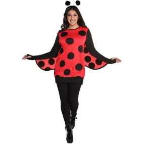 Love Bug Costume for Adults, Red Tunic