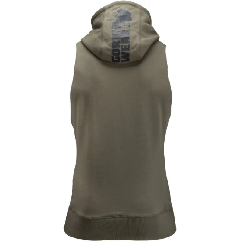 Manti Sleeveless Hoodie - ArmyGreen
