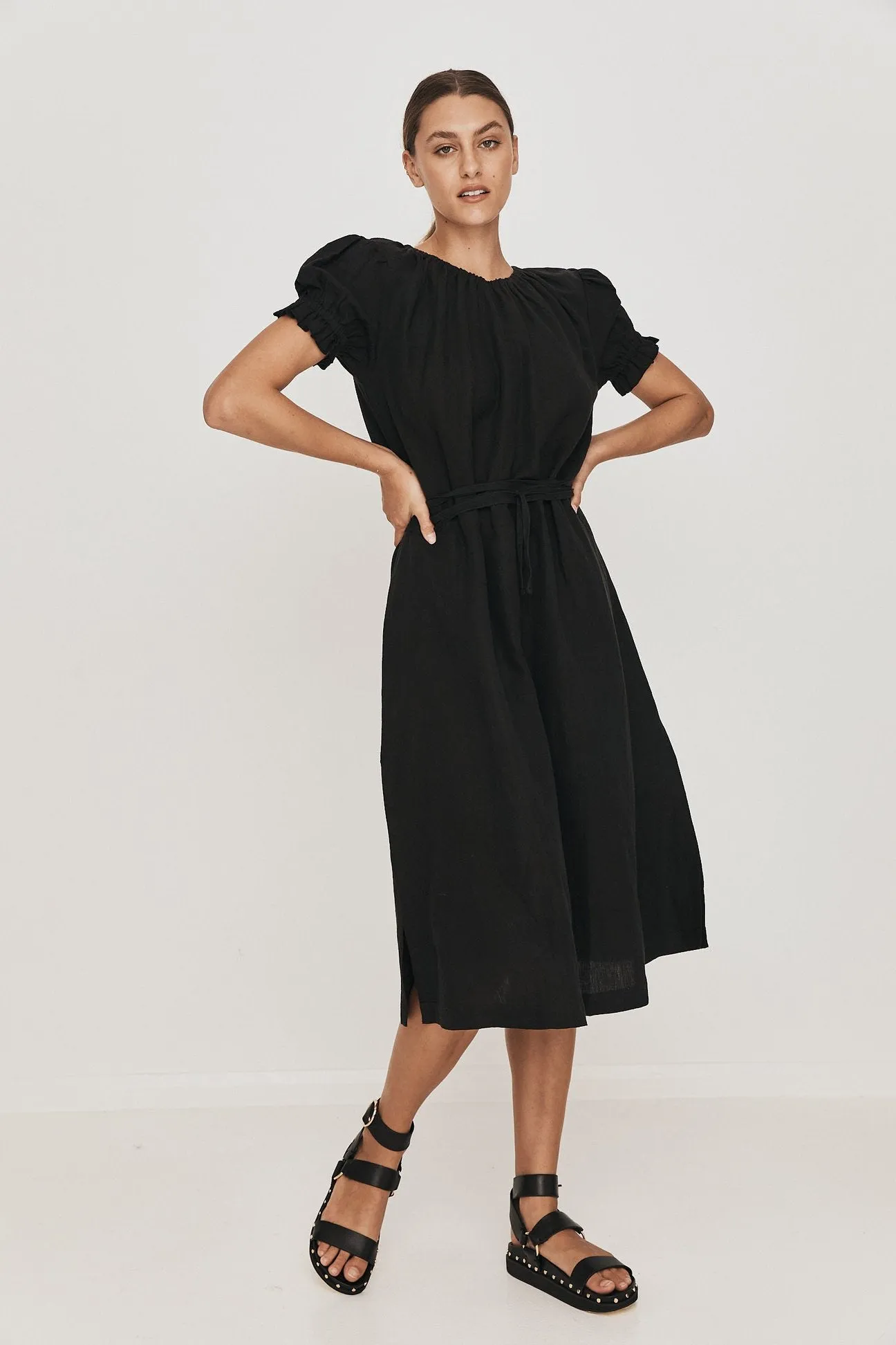 Mara Midi Dress - Black