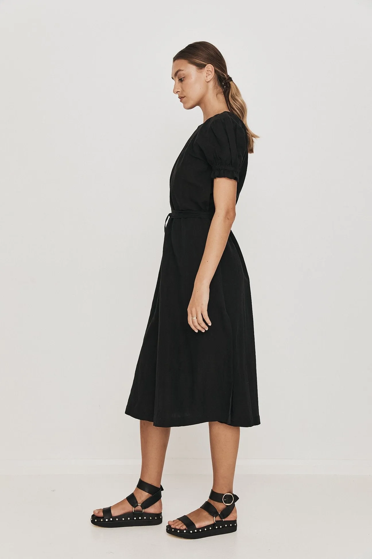 Mara Midi Dress - Black