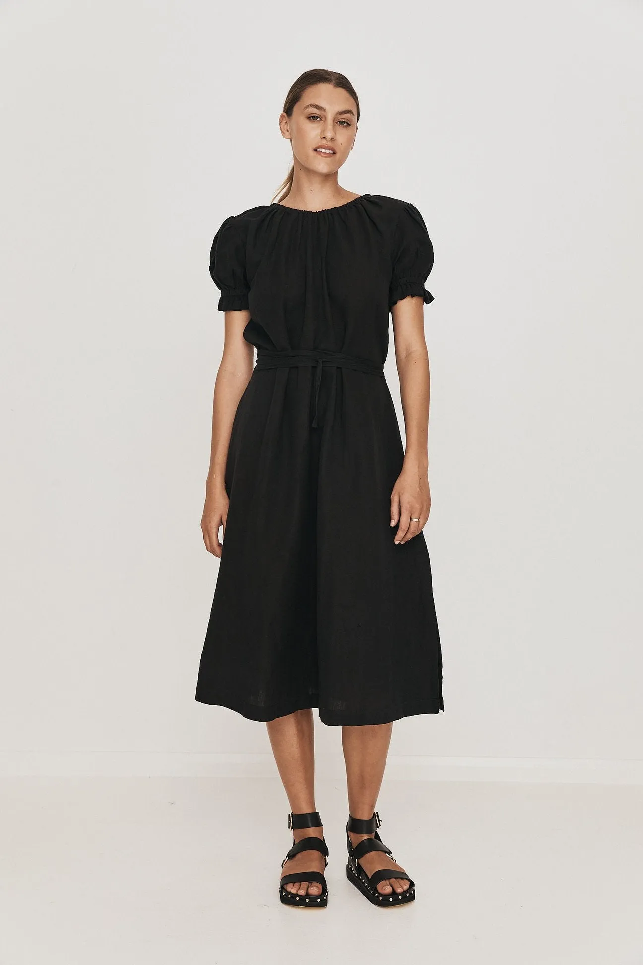 Mara Midi Dress - Black