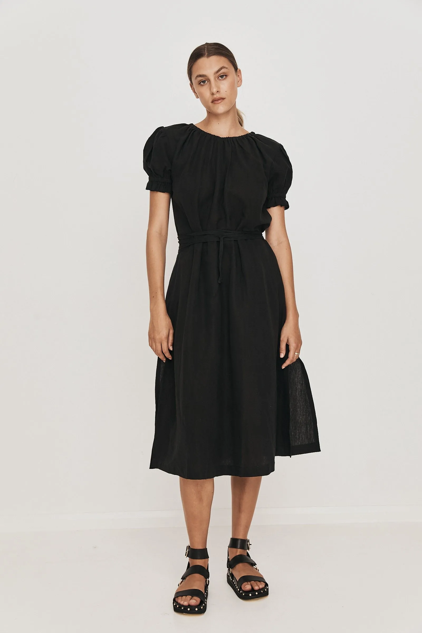 Mara Midi Dress - Black