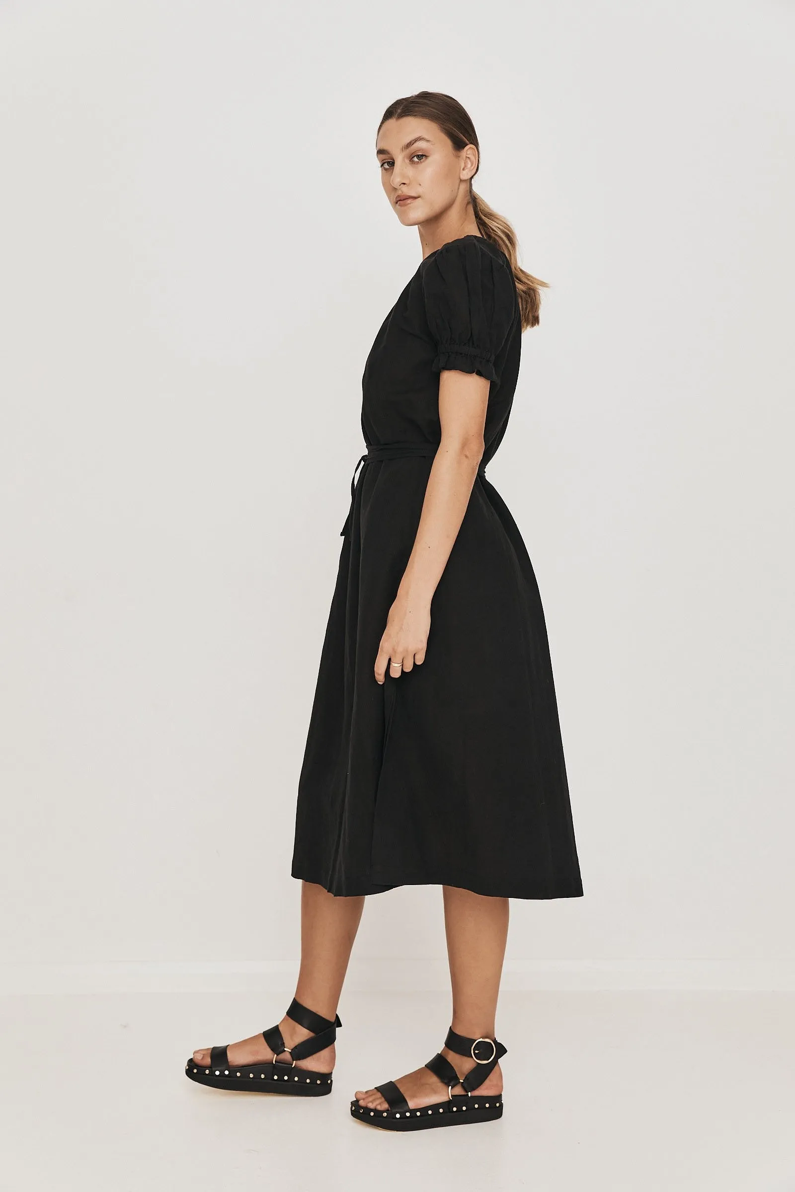 Mara Midi Dress - Black