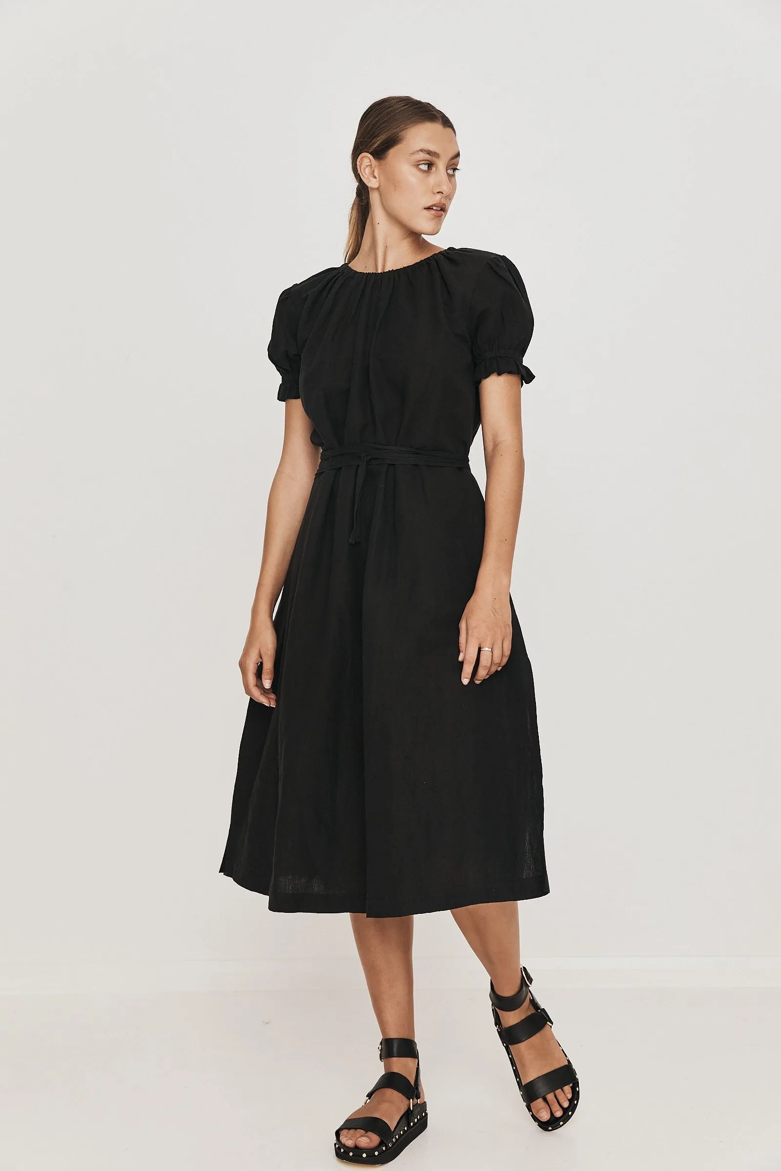 Mara Midi Dress - Black