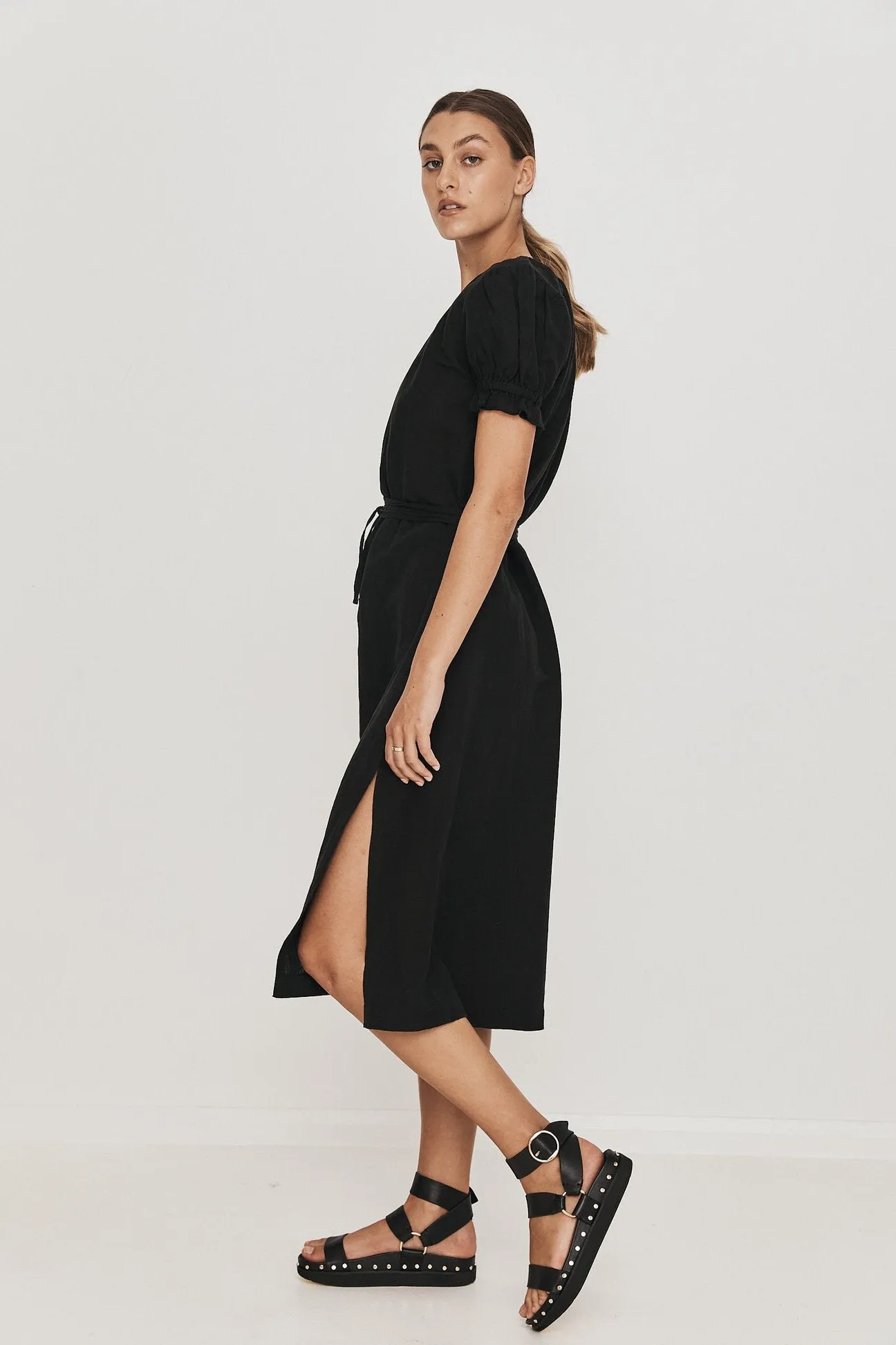 Mara Midi Dress - Black