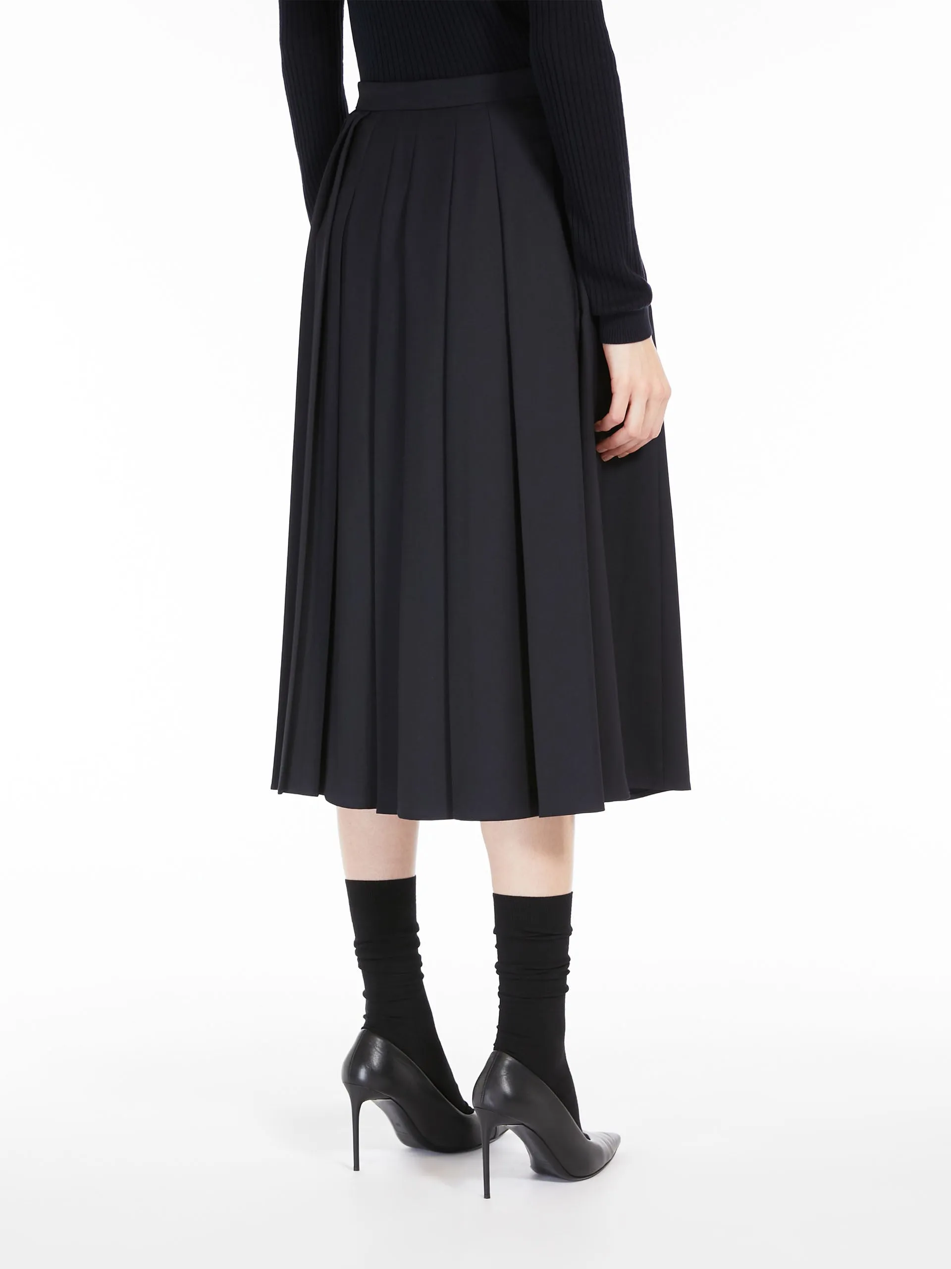 MAX-10043900 RENNA NAVY SKIRT