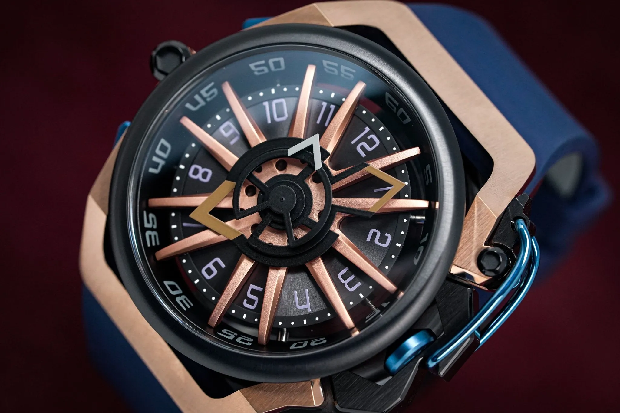 Mazzucato Reversible Watch RIM Rose Gold