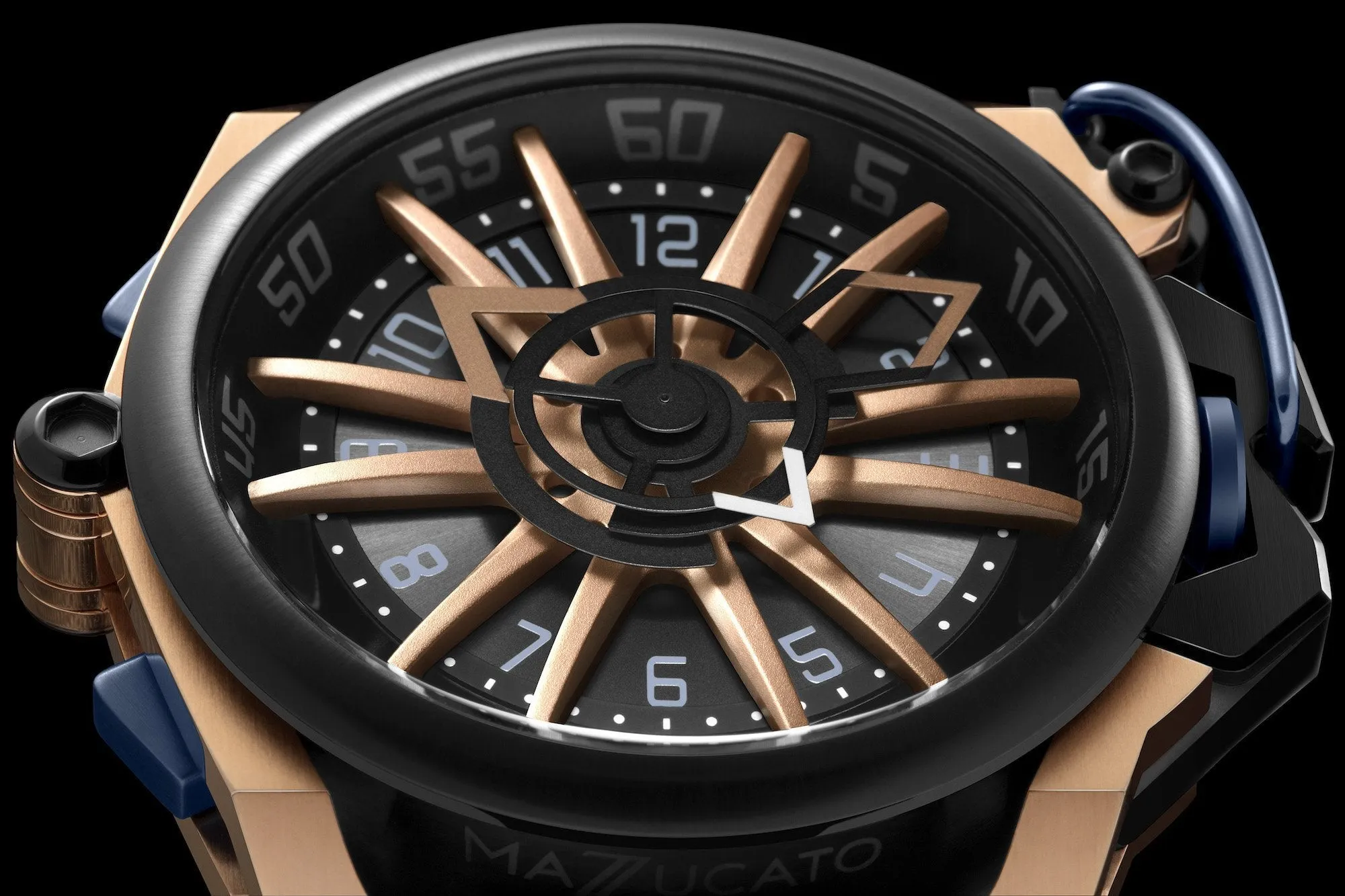 Mazzucato Reversible Watch RIM Rose Gold