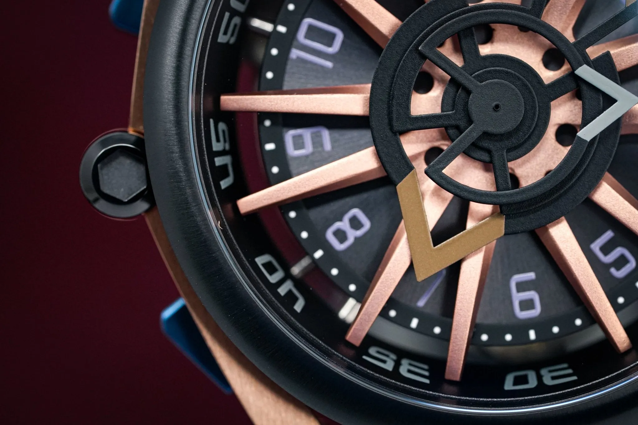 Mazzucato Reversible Watch RIM Rose Gold