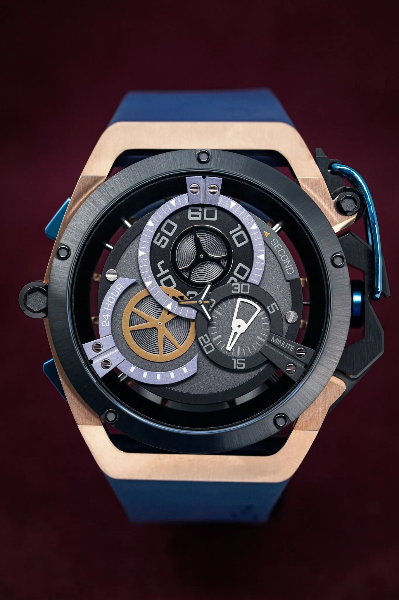 Mazzucato Reversible Watch RIM Rose Gold