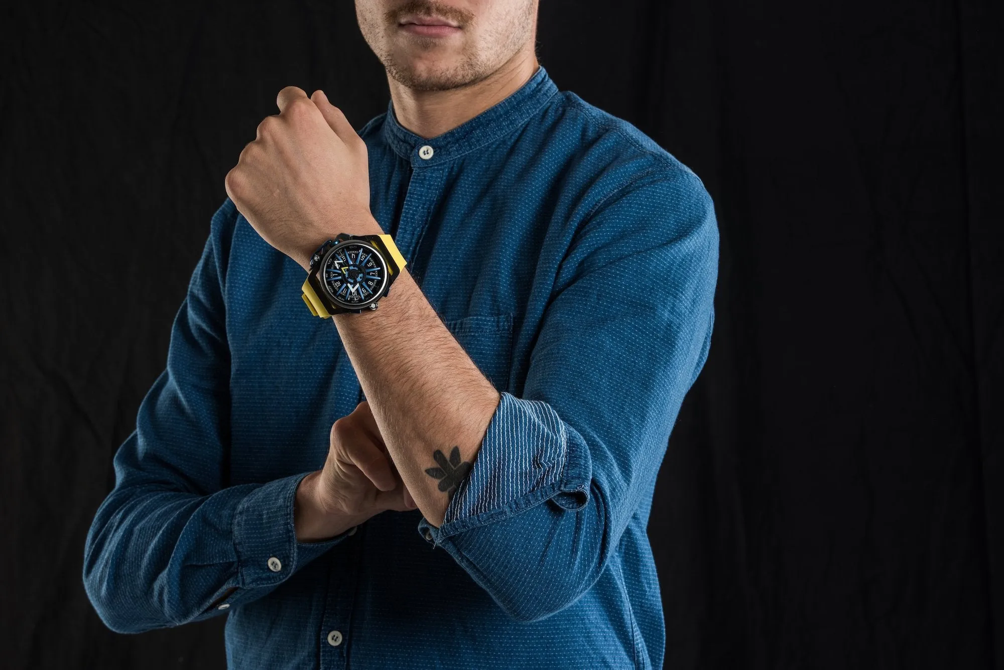 Mazzucato Reversible Watch RIM Yellow
