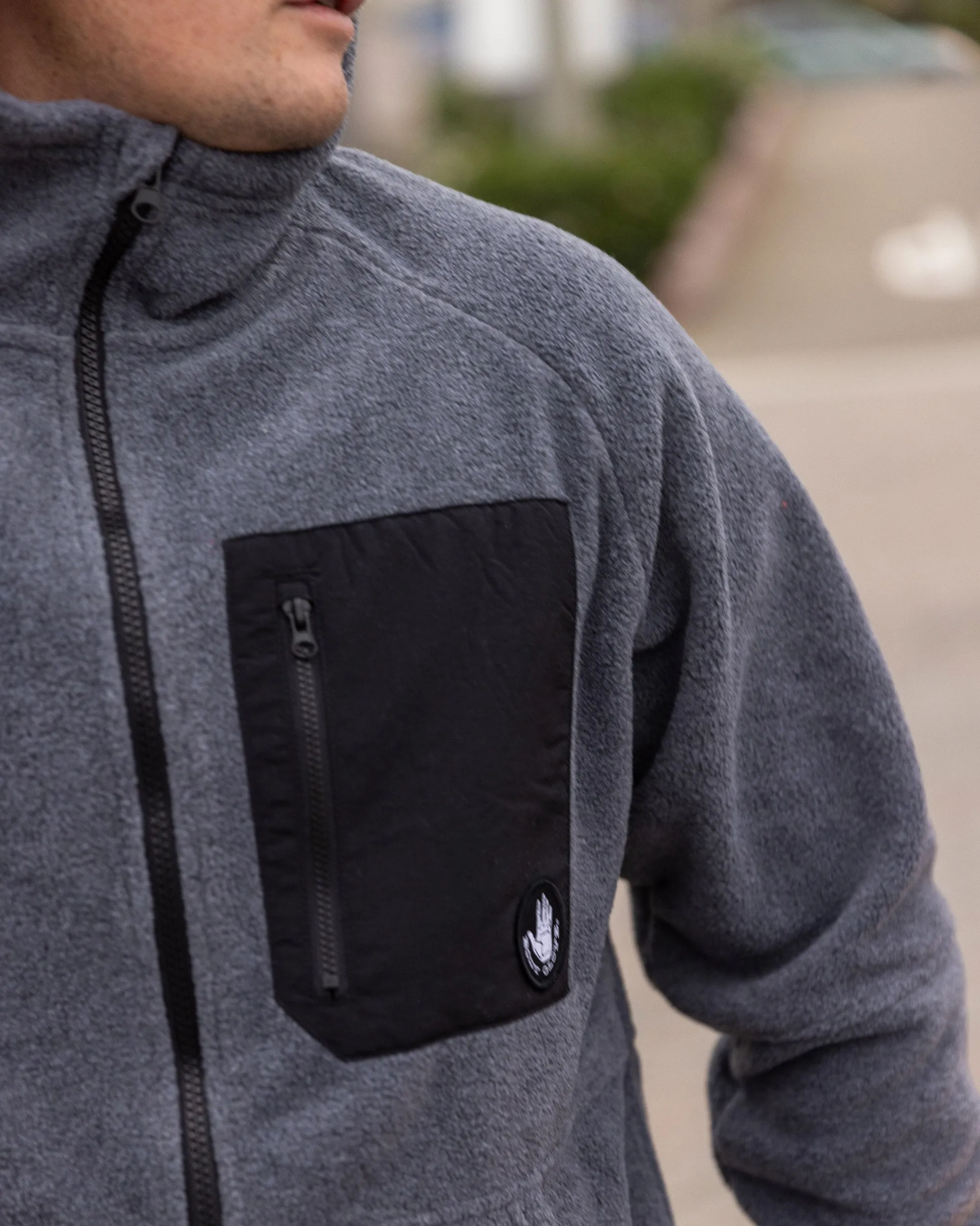 Men's Dyno Polar Fleece Jacket - Charcoal