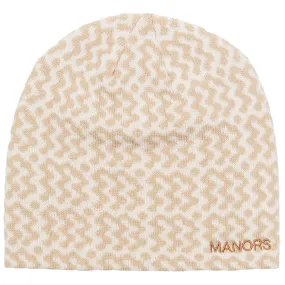 Merino Skull Jacquard Beanie Ivory - AW23