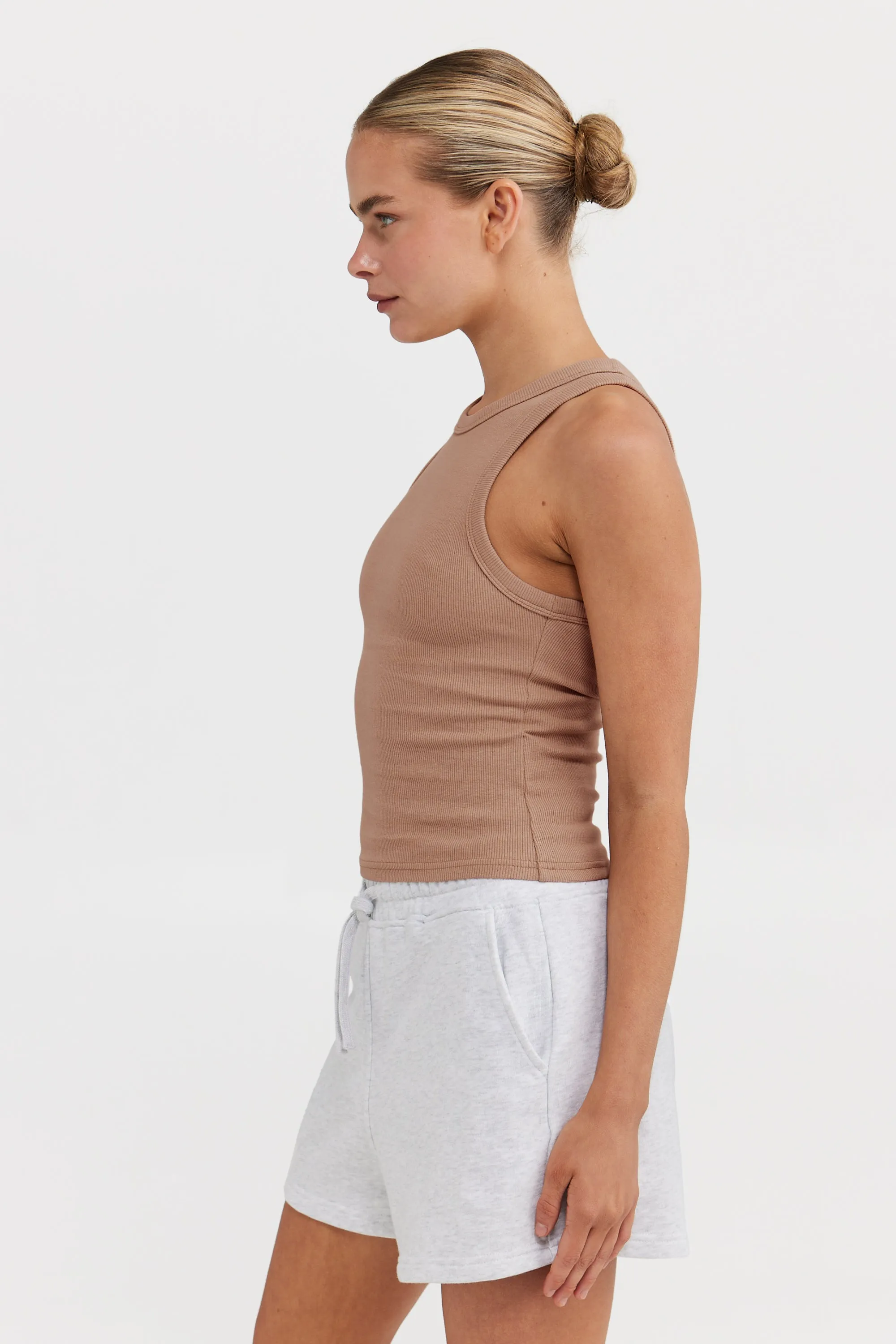 Mimi Rib Tank Clay