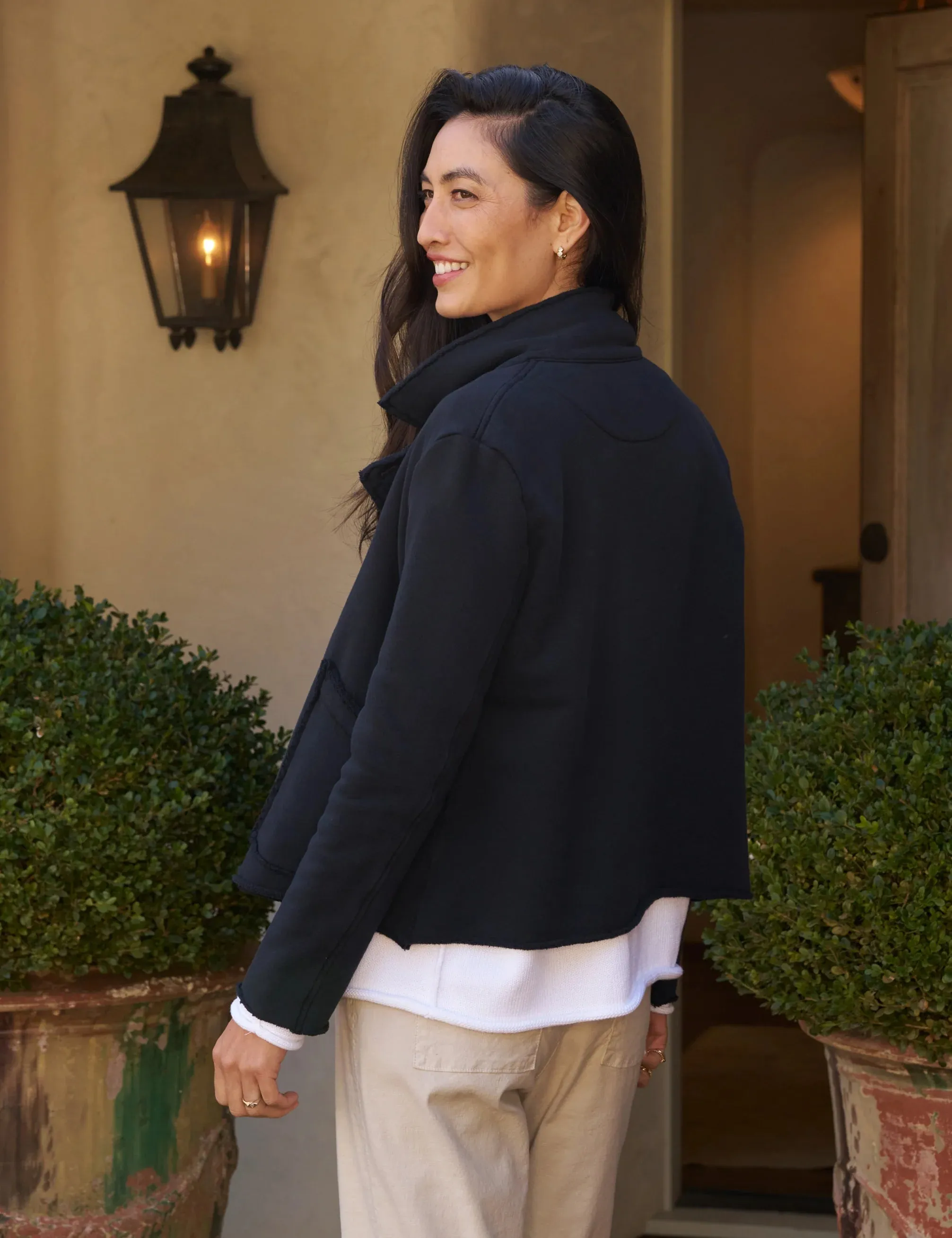 Mini Belfast Triple Fleece Peacoat | Navy