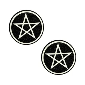 Neva Nude Pasty Wicca Black Glitter