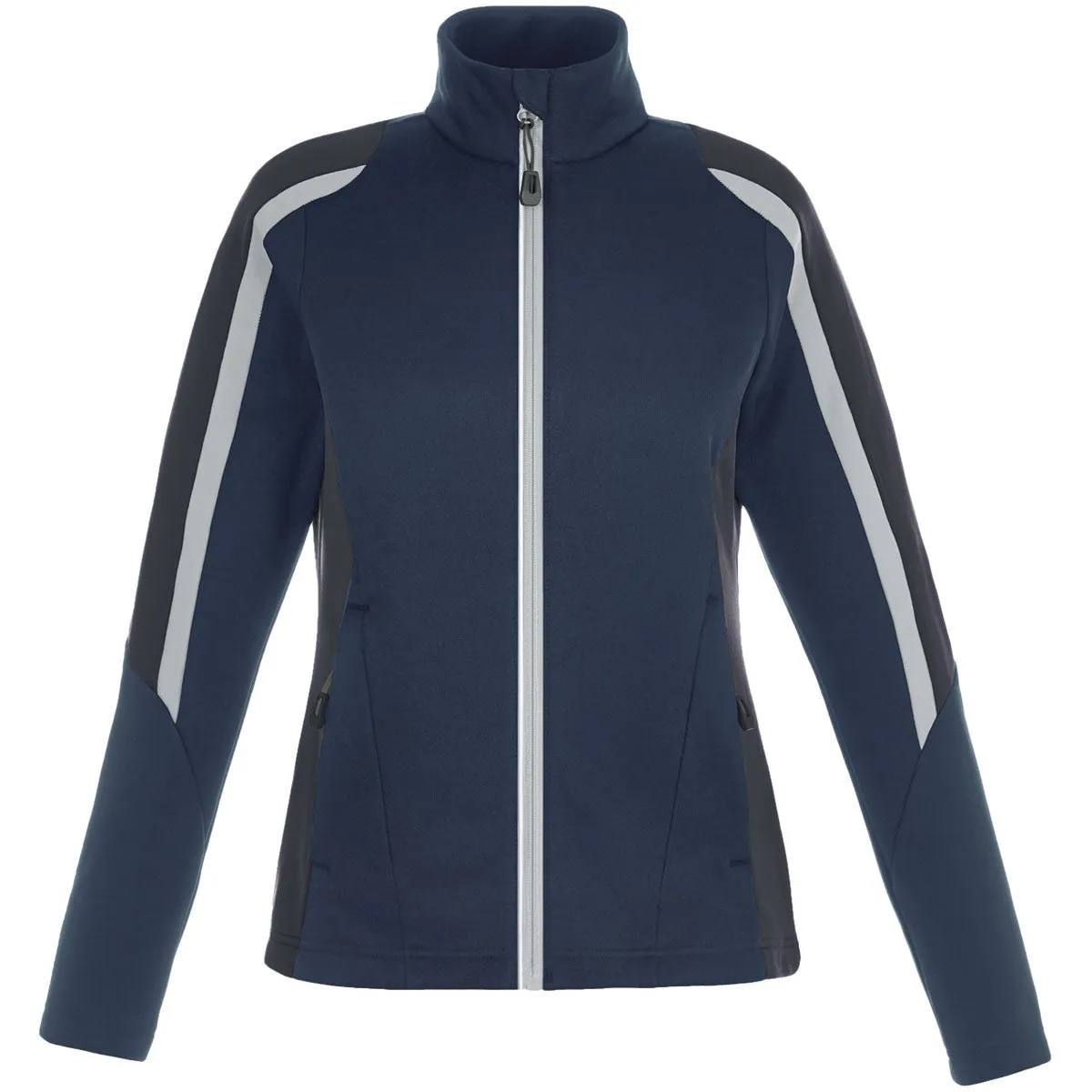North End Women's Classic Navy Strike Colorblock Fleece Jacket