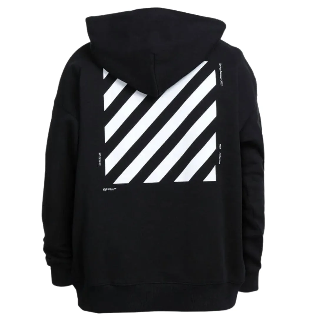 Off White Diag Square Skate Black Hoodie