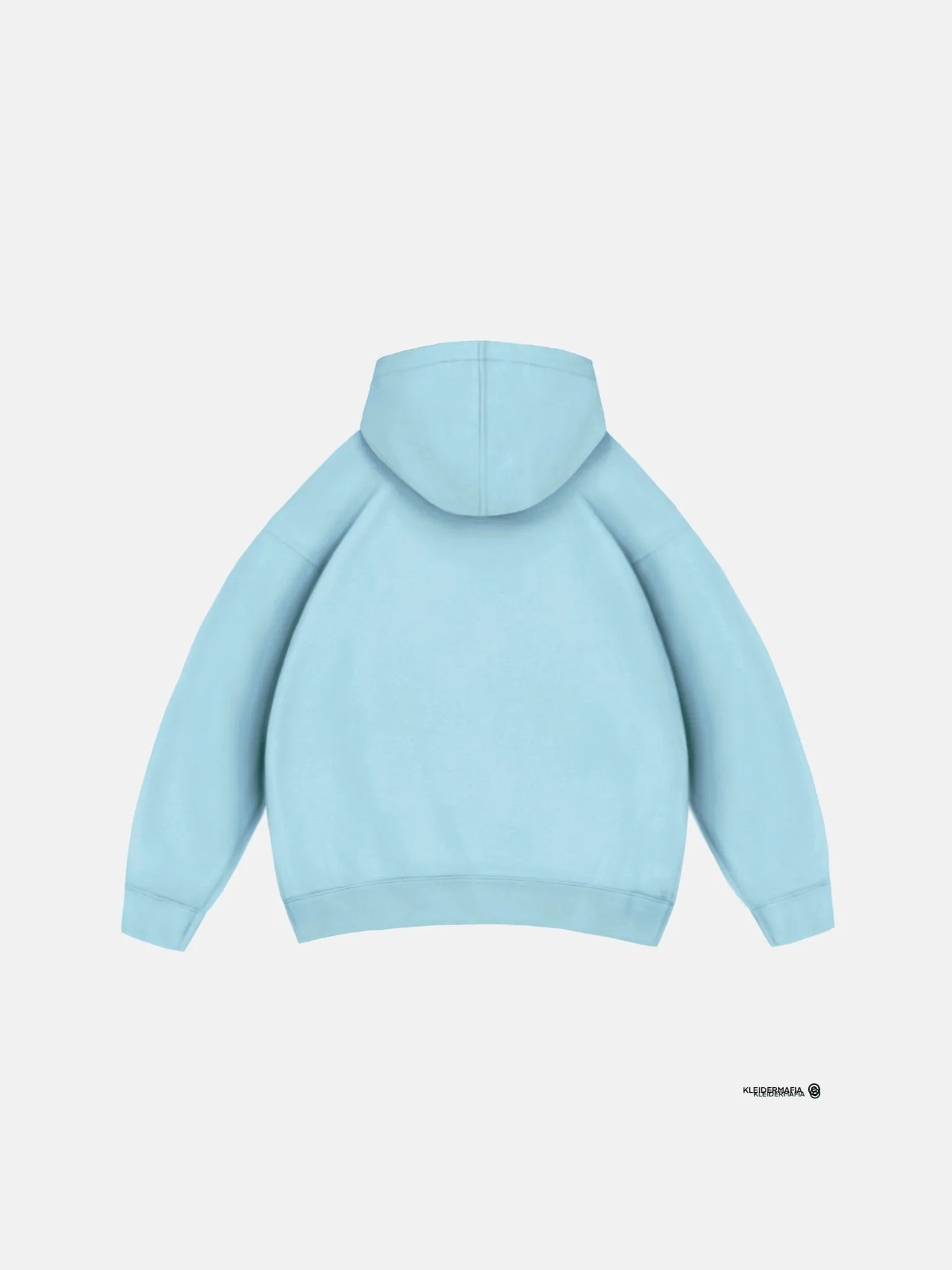 Oversize Basic Hoodie - Ice Blue