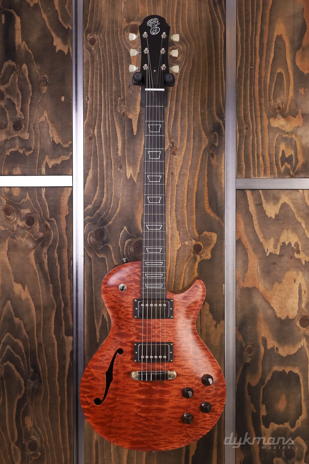 Patrick James Eggle Macon Single Cut Semi-Hollow Quilted Sapele