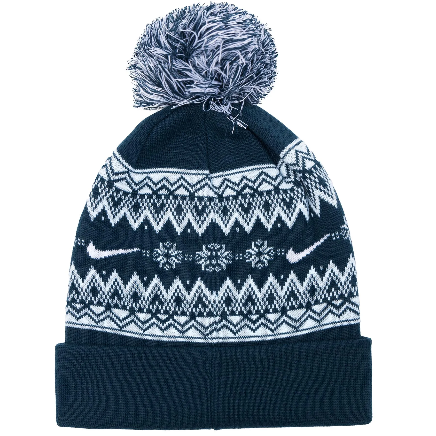 Peak Pattern Beanie Armory Navy/White - W24