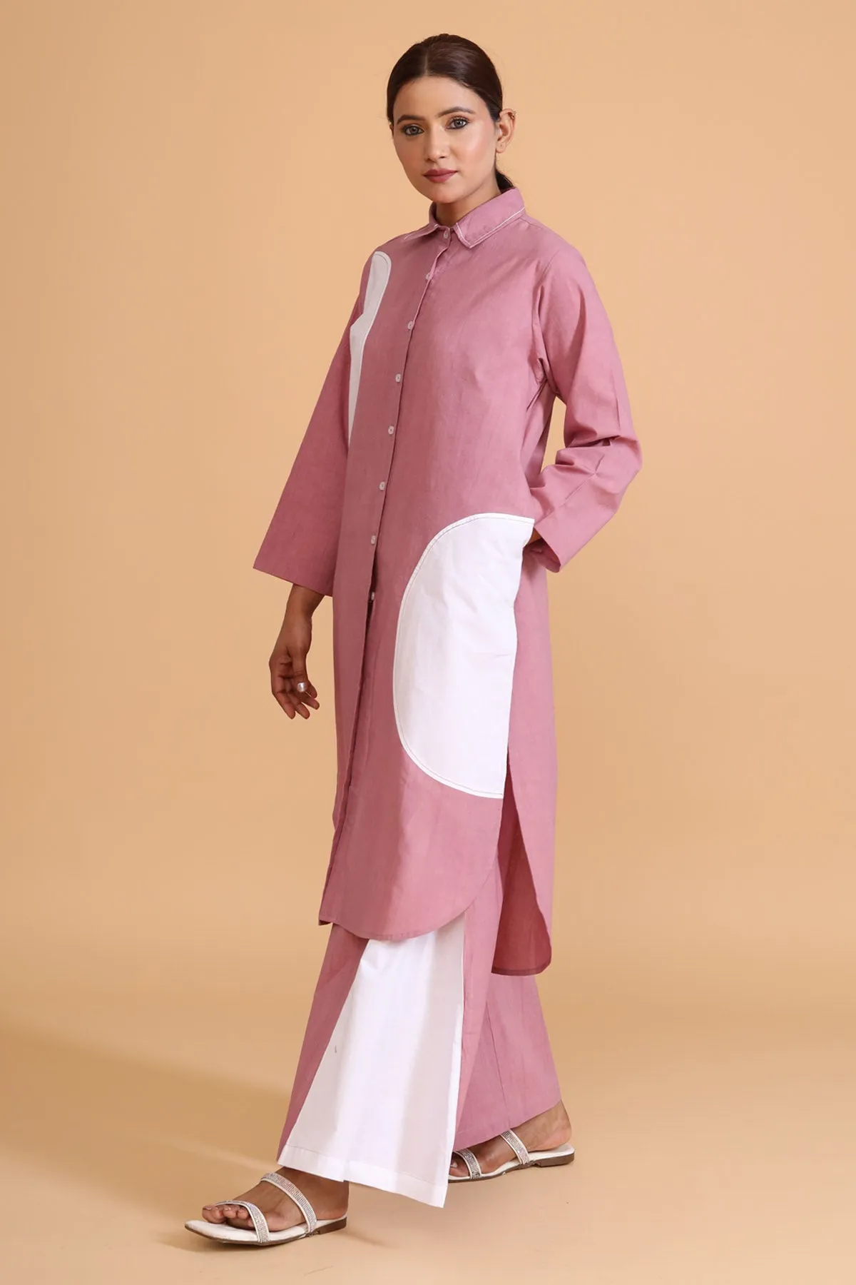 Pink Half Semi Circle Tunic