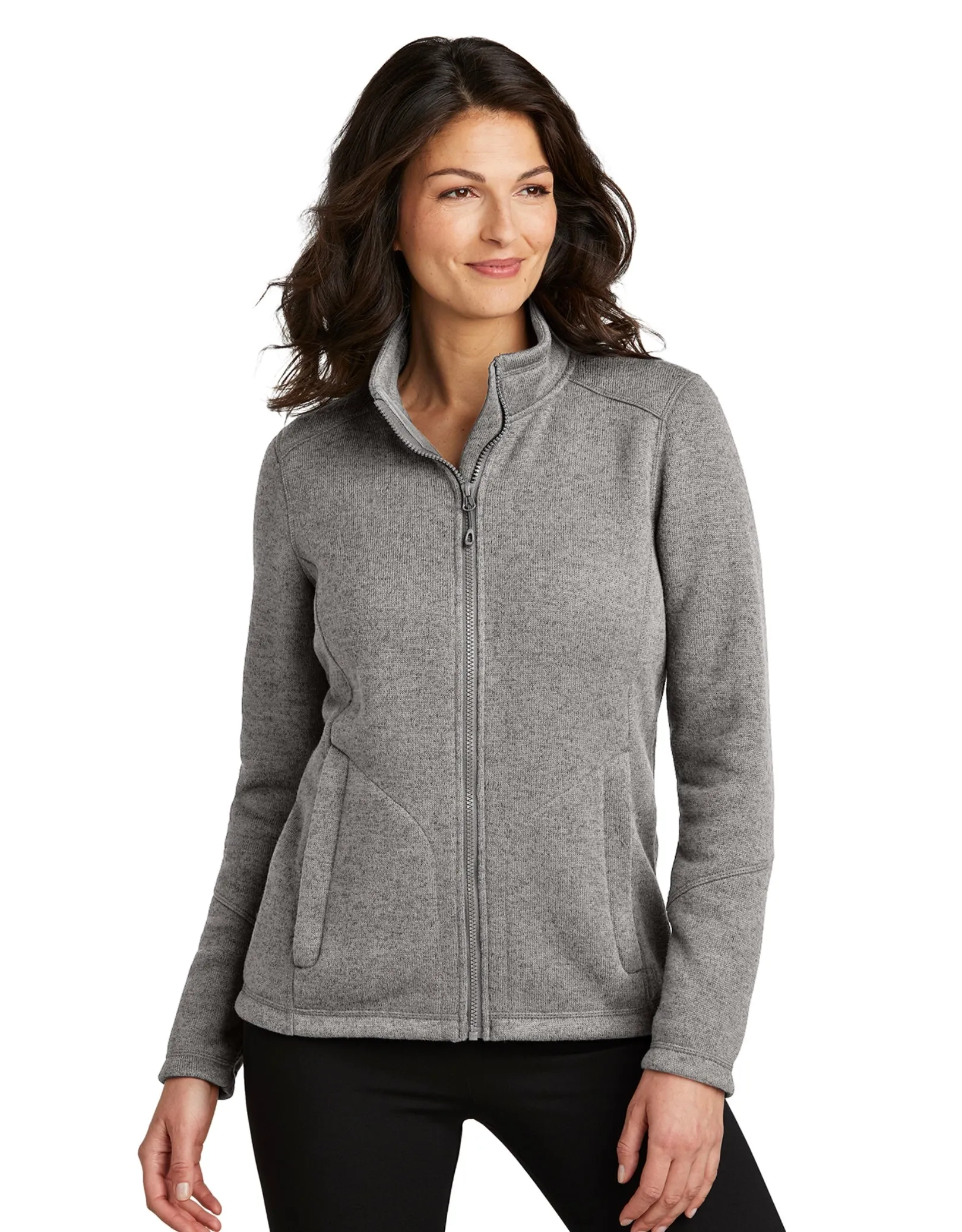 Port Authority® Ladies Arc Sweater Fleece Jacket