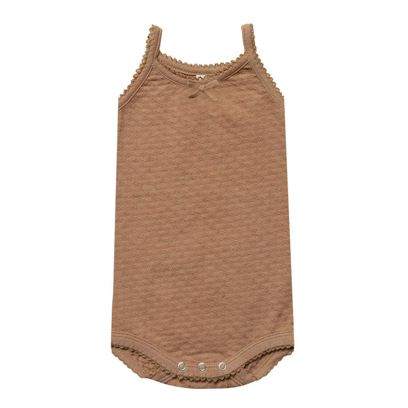 Quincy Mae Copper Pointelle Baby Onesie Tank