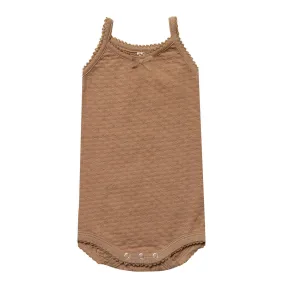 Quincy Mae Copper Pointelle Baby Onesie Tank