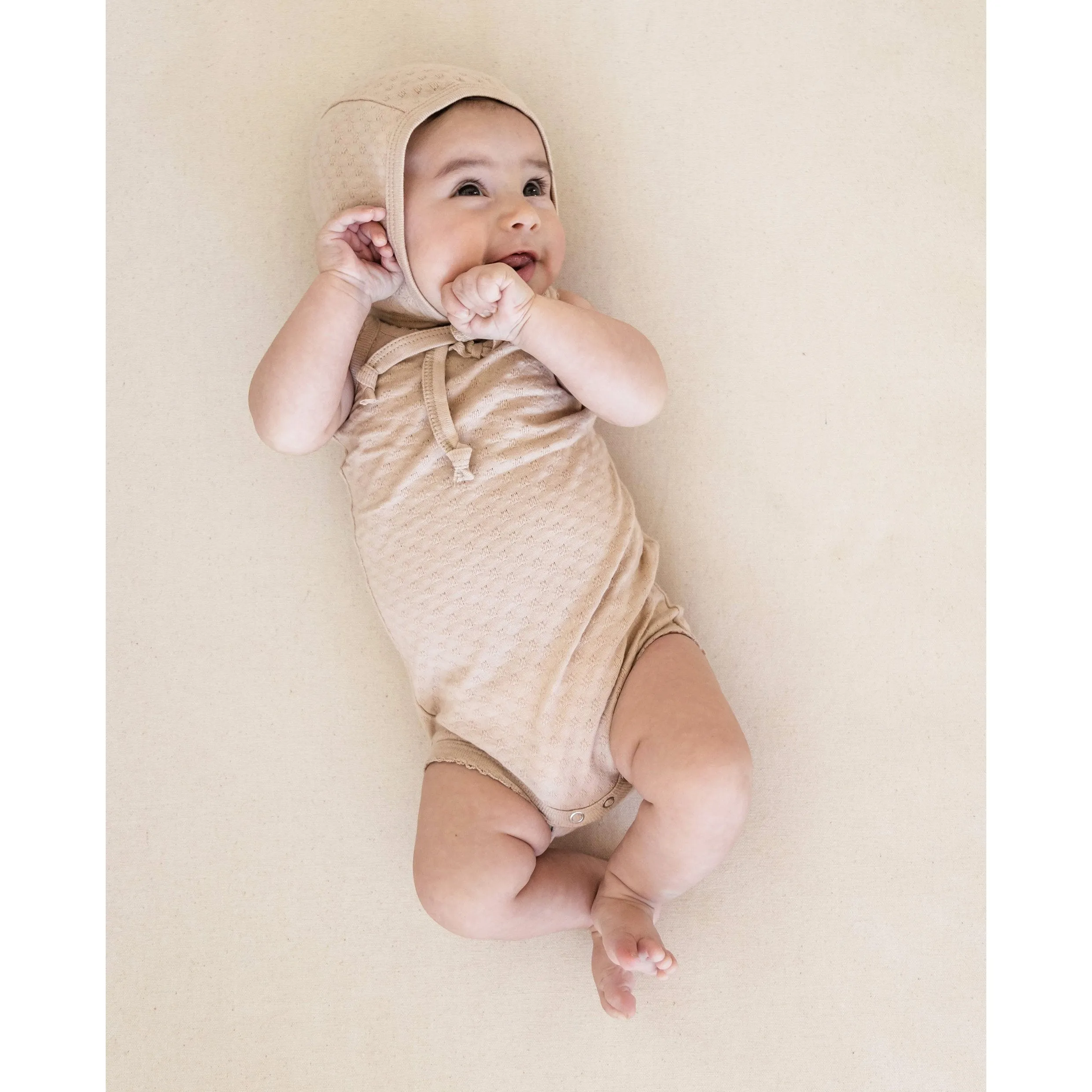 Quincy Mae Rose Pointelle Baby Onesie Tank