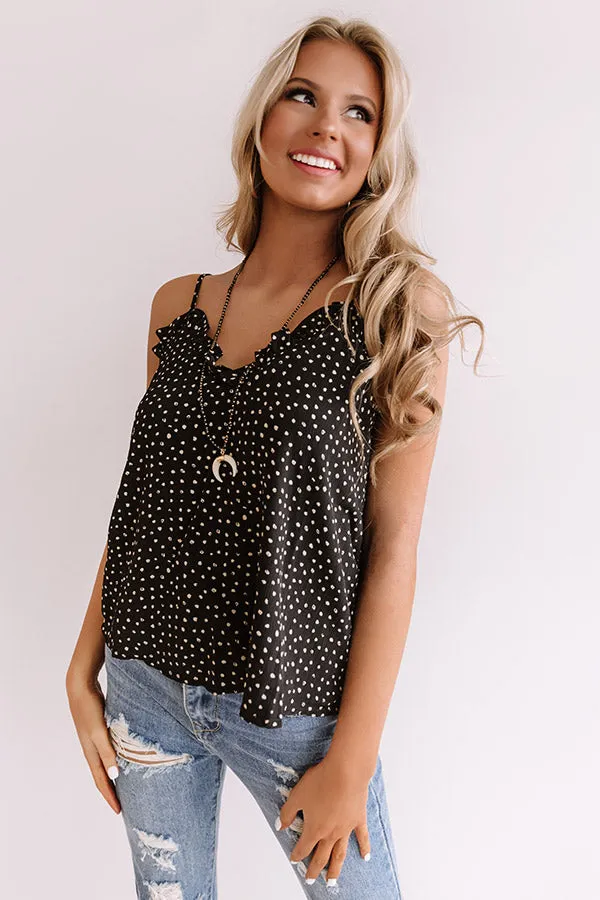 Ready or Dot Shift Tank In Black