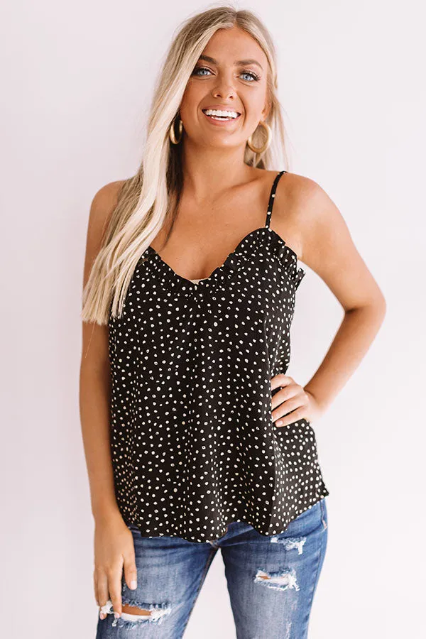 Ready or Dot Shift Tank In Black