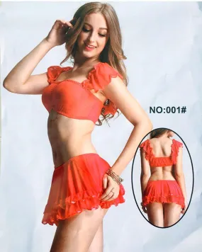Red Babydoll Sexy Nighty - 001
