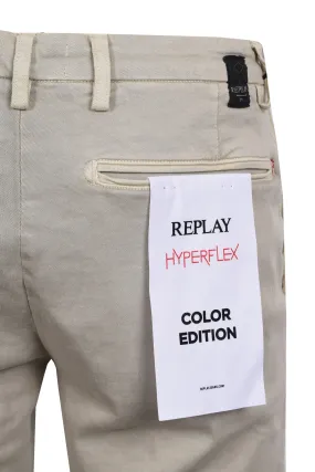 Replay Cotton Trouser Stone