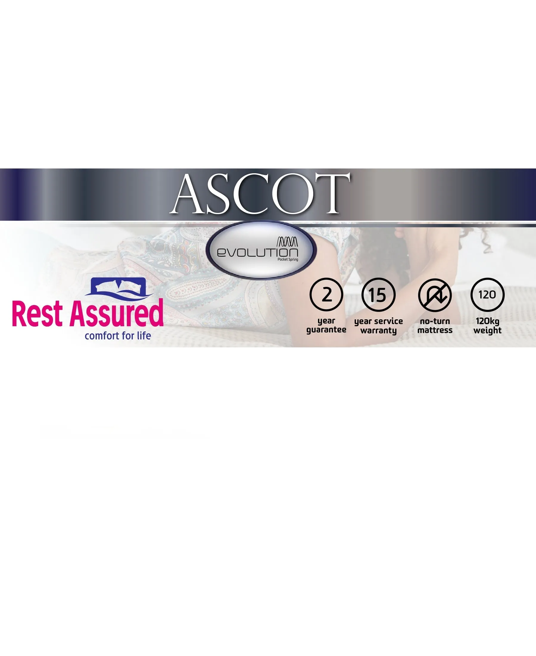 Rest Assured Ascot Bed Queen