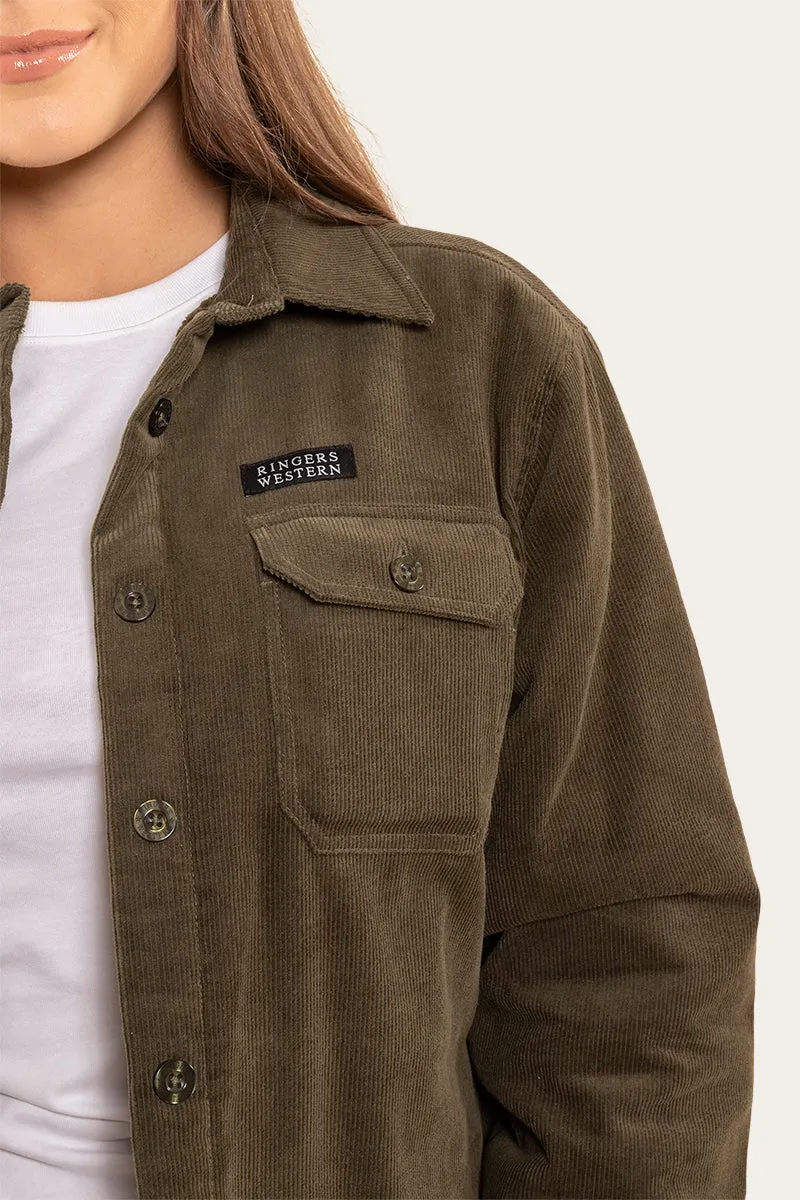 Rosewood Womens Overshirt - Military Green
