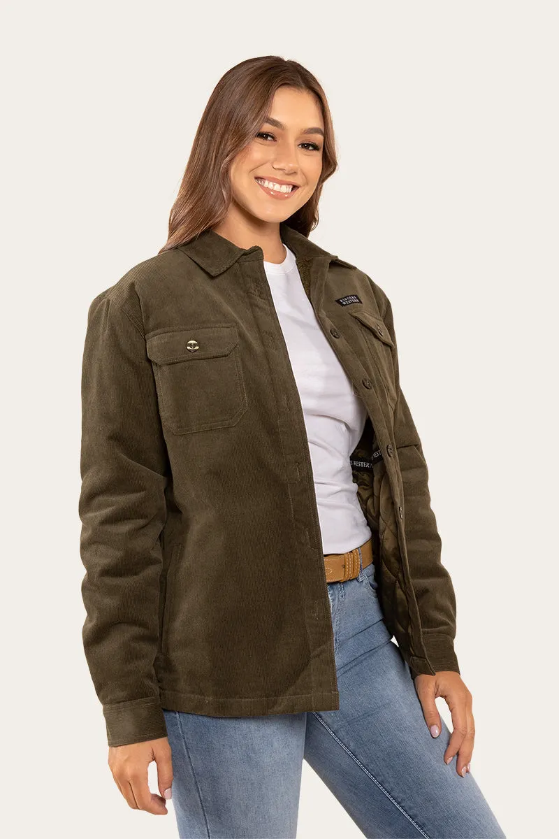 Rosewood Womens Overshirt - Military Green
