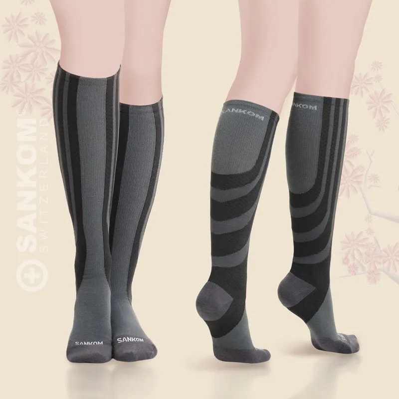 Sankom - Patent Active Compression Socks, Grey
