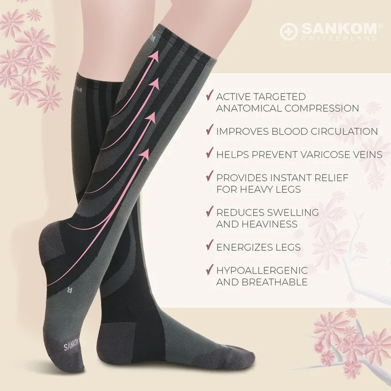Sankom - Patent Active Compression Socks, Grey
