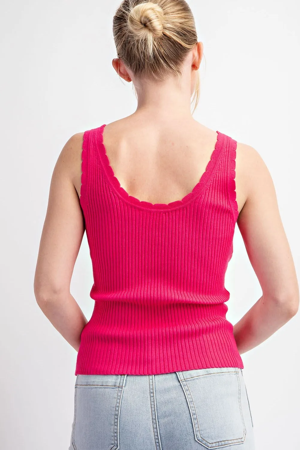 Scalloped Ribbed Tank