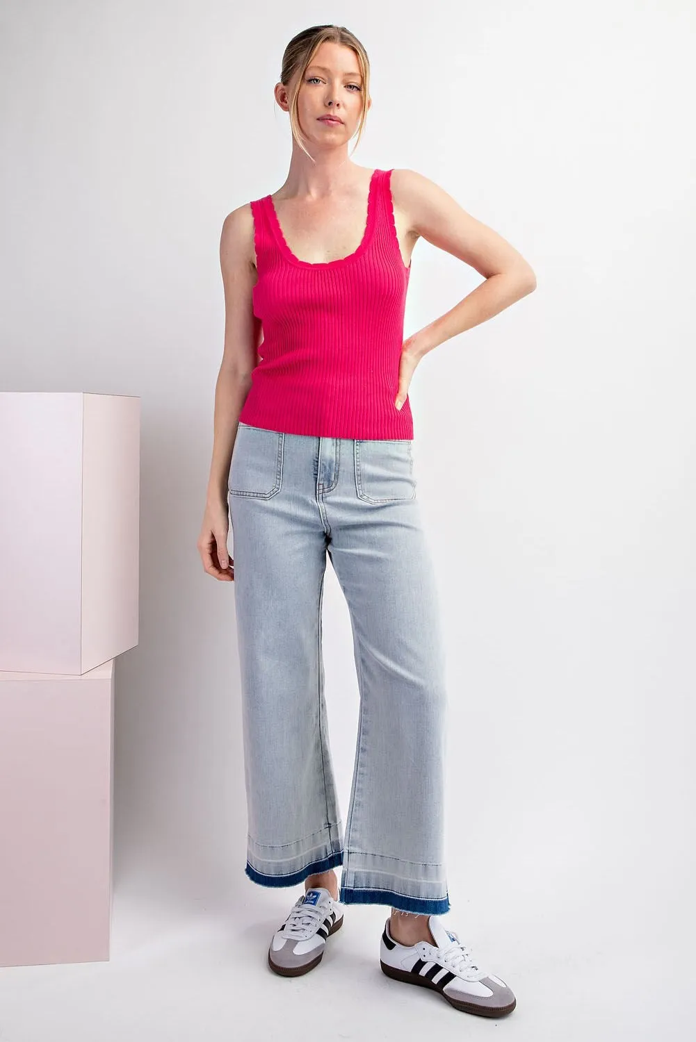 Scalloped Ribbed Tank
