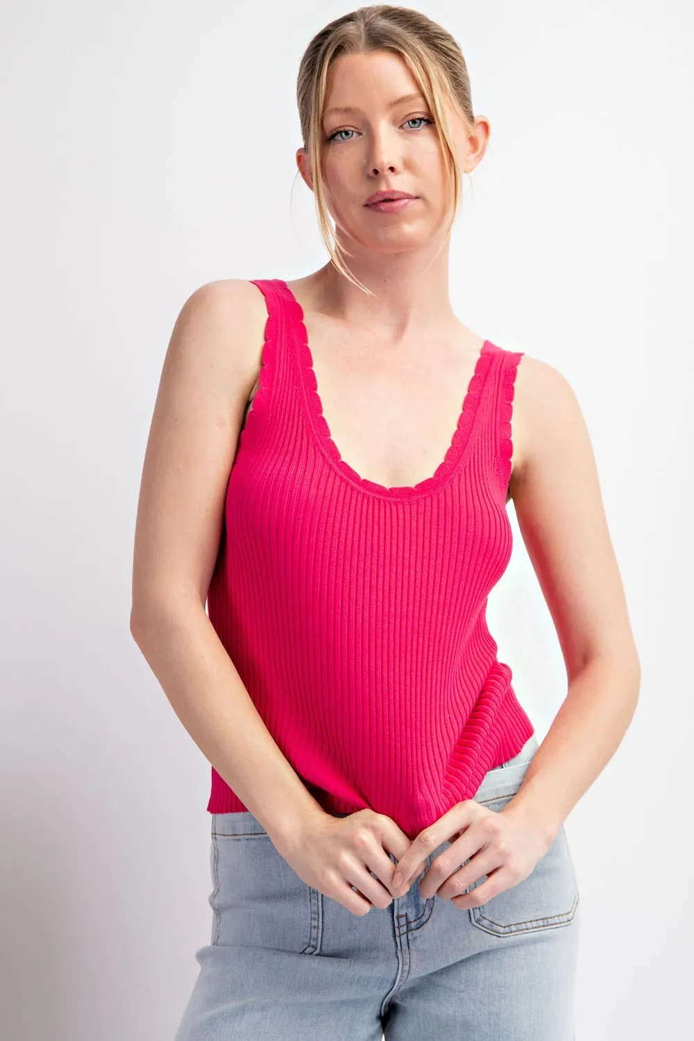 Scalloped Ribbed Tank