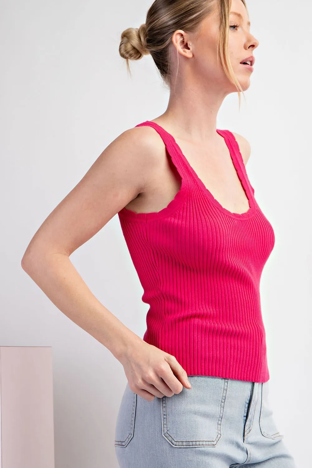 Scalloped Ribbed Tank