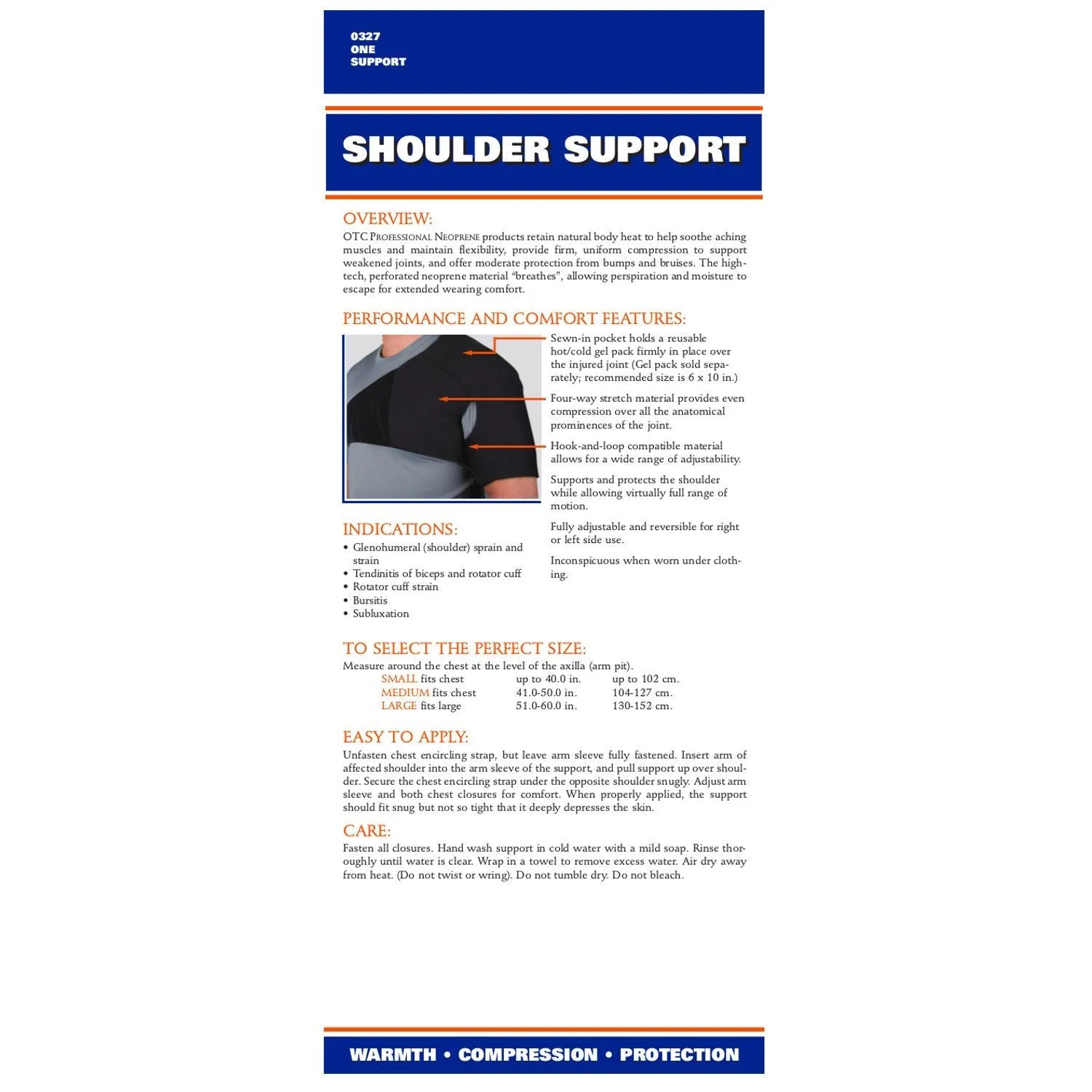 SHOULDER SUPPORT NEOP - 0327-S - CLEARANCE