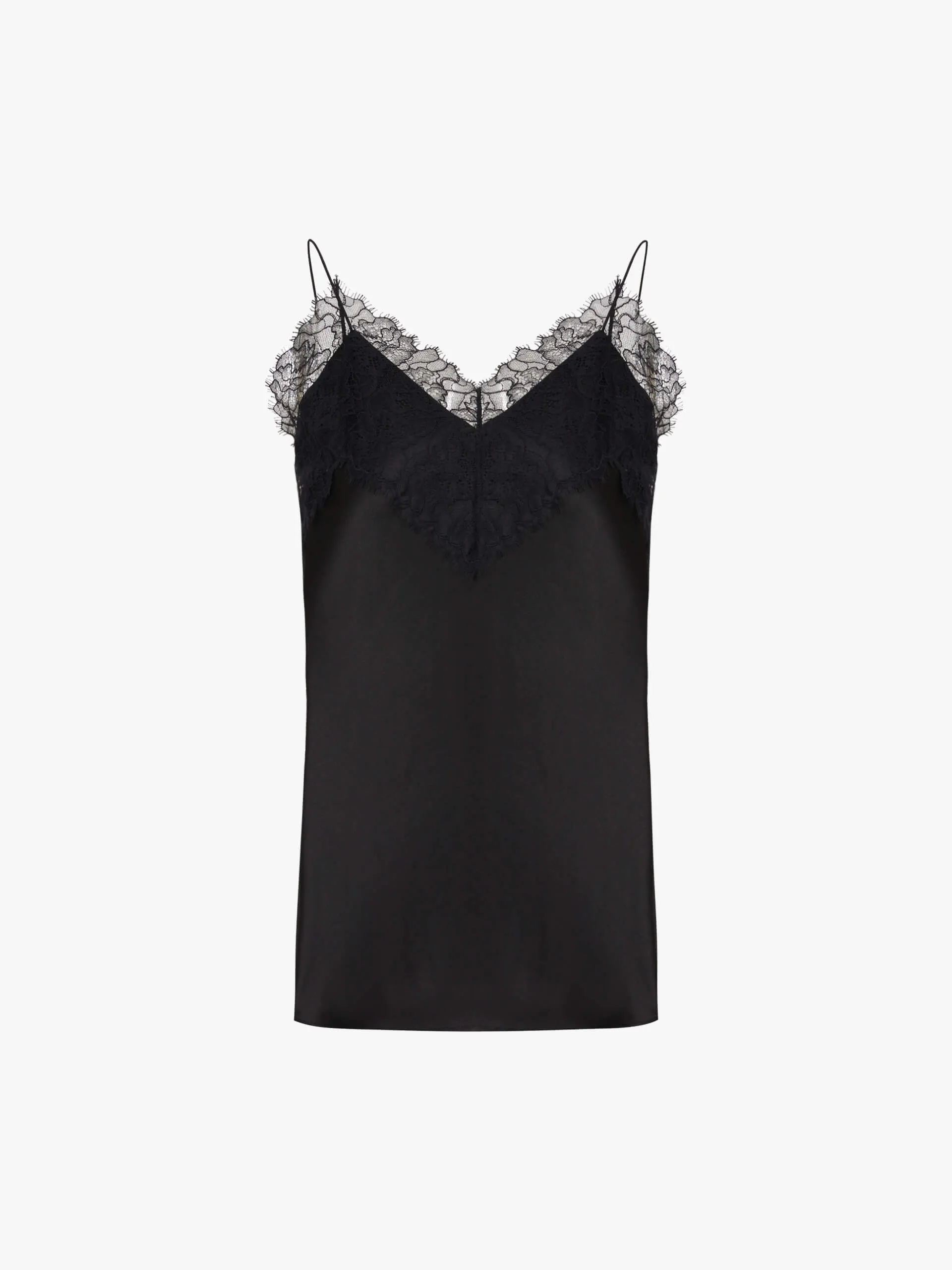 Silk Blend Lace Tank