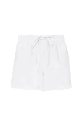 Silk Charmeuse Shorts:  Ivory